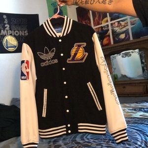Lakers leather man jacket